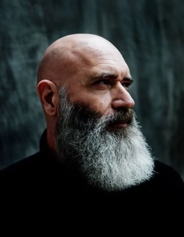 Grey beard for bald men