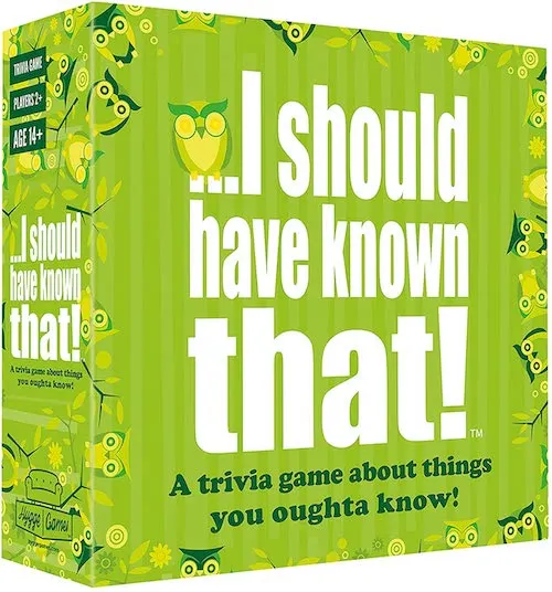 Trivia board game for adults