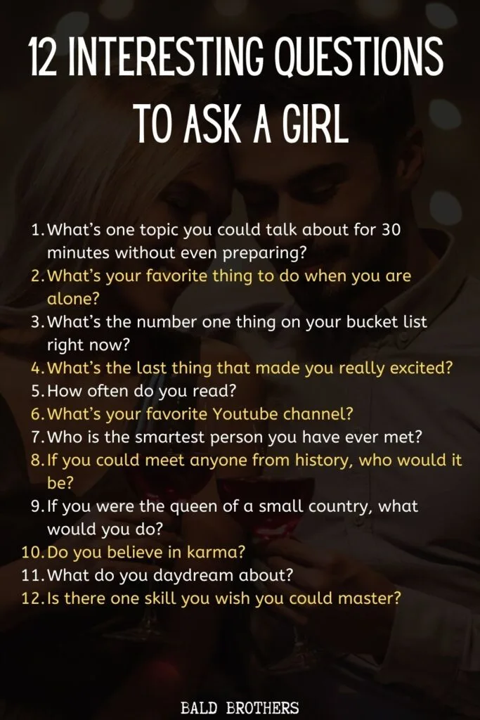 Interesting questions to ask a girl