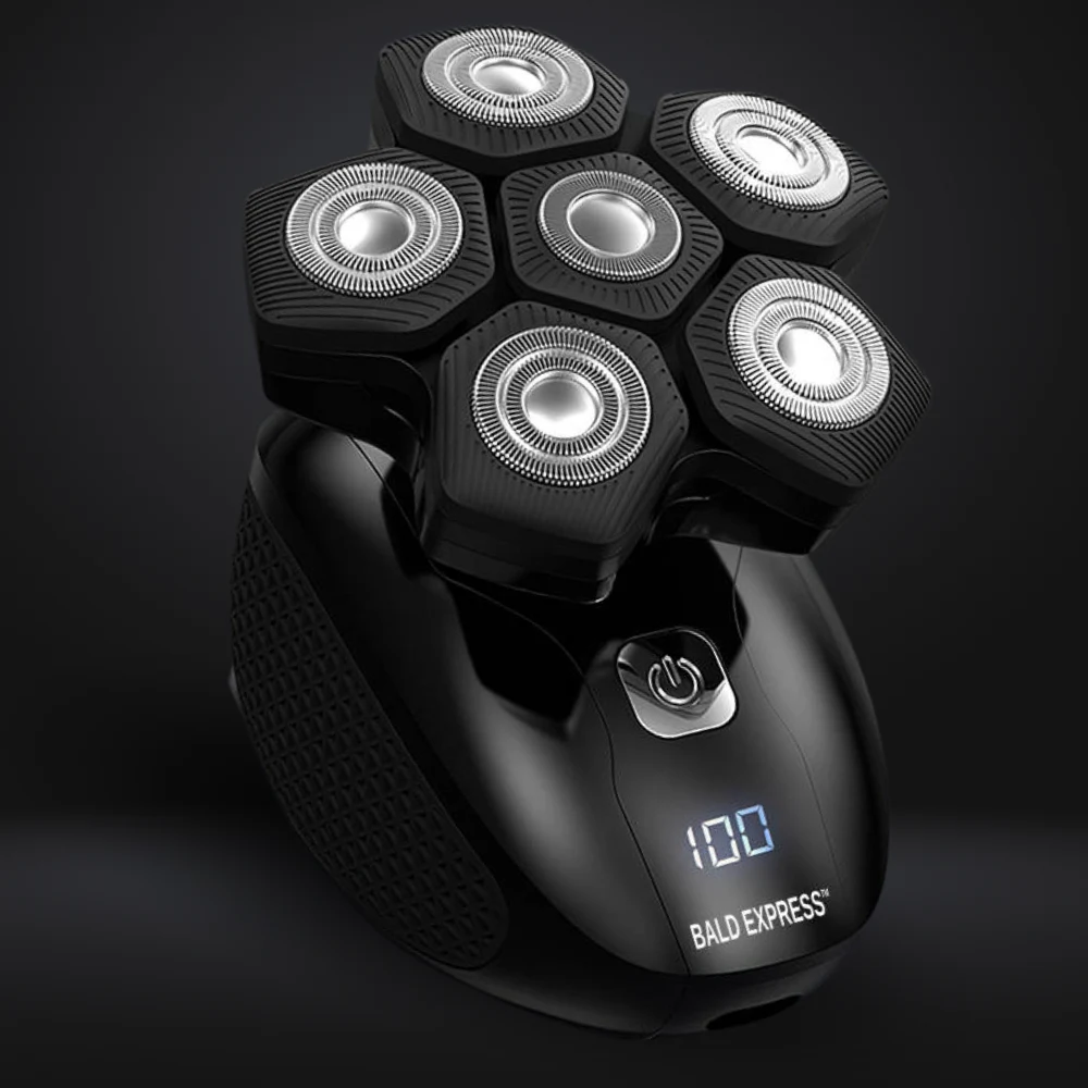 The Bald Express Electric Head Shavers for Bald Men - The Bald Brothers - 5 in 1 Mens Cordless Grooming Kit | Magnetic Blade Easy Clean | USB Charge | Travel Case | Skull Shaver for Men
